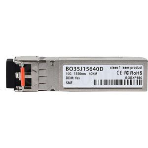 BlueOptics Edge Core ET5402-ER compatibele SFP+ BO35J15640D, Zendontvangers, Zilver