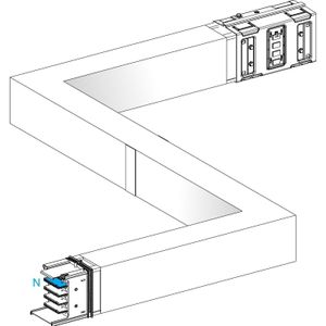 Schneider Electric SE KSA1000DZCG43F KSA Z-element links-rechts (Verdeler), Elektronica benodigdheden + Behuizing, Wit