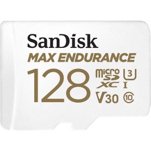 SanDisk Maximaal uithoudingsvermogen (microSD, 128 GB, U3, UHS-I), Geheugenkaart, Wit