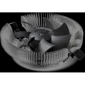 Pccooler E80 Top Blow (57 mm), Processorkoeler, Zwart