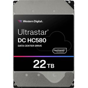 WD Western door Ultrastar DC HC580 WUH722422ALE6L4 (22 TB, 3.5", CMR), Harde schijf