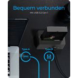 Icy Box IB-1121-U3 (2.5", 3.5"), Harddisk behuizing, Zwart