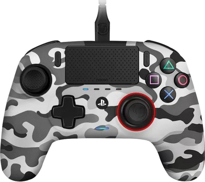 Nacon Revolution Unlimited Pro Camouflage Controller for PC/PS4 (kabelgebunden/wireless, Smart LED, USB, 3m Kabel)