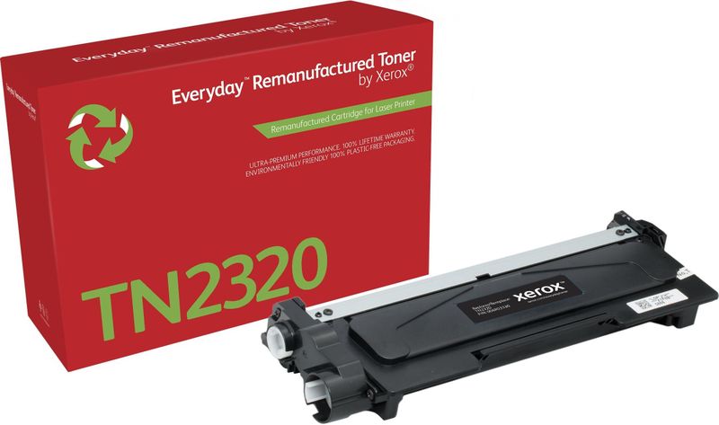 Everyday ™ Mono Remanufactured Toner van Xerox compatible met Brother (TN2320), High capacity