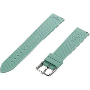 Fossil Cinturino Orologio Verde Silicone (18 mm, Gestructureerde siliconen), Horlogebandjes, Groen
