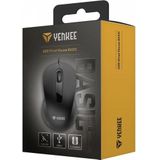 Yenkee Symmetrische bedrade USB-muis, 3 knoppen, 1000DPI optisch, Muis