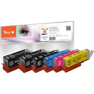 Peach - PGI-530/CLI-531 MultiPack - Inktcartridges - Zwart/Cyaan/Magenta/Geel