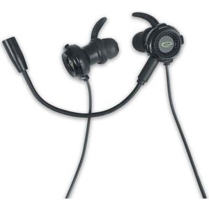 Esperanza Stereo koptelefoon met insteekbare microfoon Mamba (Bedraad), Koptelefoon, Zwart