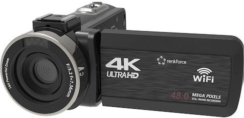 Renkforce - RF-5798910 - Videocamera - Zwart - 13 Mpx