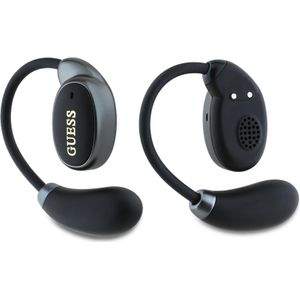 Guess Satin Classic Logo OWS Wireless Earphones - black (8 h, Draadloze), Koptelefoon, Zwart