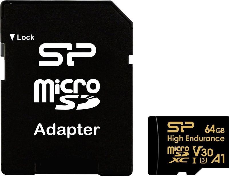 Silicon Power - Golden Series - Micro SD-Kaart - 64GB - High Endurance