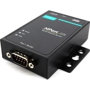 Moxa NPORT 5110 W/O ADAPTER - 1-poorts RS-232 apparaatserver zonder adapter, bedrijfstemperatuur van 0, Data converter