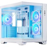 Chieftec - Visio GM-30W-TG-OP - PC-behuizing - Wit - Tempered Glass x 2 - ATX