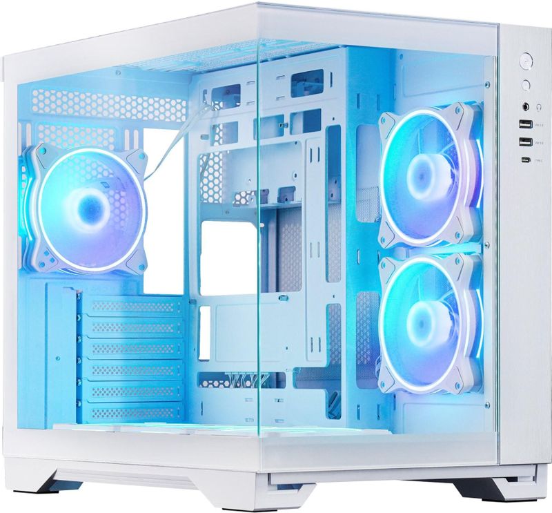 Chieftec - Visio GM-30W-TG-OP - PC-behuizing - Wit - Tempered Glass x 2 - ATX