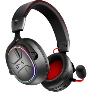 OXS Storm G2 Draadloze Gaming Headset 7.1 Virtueel Surround Geluid (24 h, Draadloze), Koptelefoon, Zwart