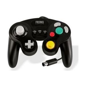 Trade Invaders Wii/GC zwarte controller met turbo en slow motion (Wii), Controller, Zwart