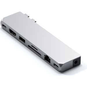 Satechi Pro Hub Max (USB C), Docking station + USB-hub, Zilver
