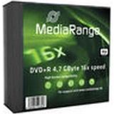MediaRange - MR419 - DVD+R - 16x - Slimcase 5-pack - 4,7 GB