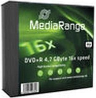 MediaRange - MR419 - DVD+R - 16x - Slimcase 5-pack - 4,7 GB