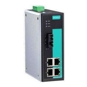 Moxa EDS-305-M-SC-T - Unmanaged Ethernet-switch met 4 10100BaseT(X)-poorten (4 ports), Netwerkschakelaar