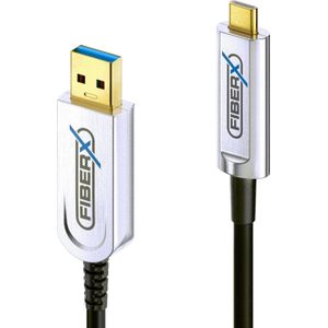 Purelink FiberX Series - USB 3.1 glasvezelkabel - USB-A USB-C - 25m (25 m, USB 3.2 Gen 2), USB-kabel