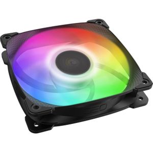 Geometric Future Squama 2501B RGB ventilator - 120 mm, zwart (120 mm, 1 x), PC ventilator, Zwart