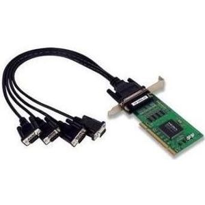 Moxa CP-104UL-T - Universele PCI seriële kaart met 4 RS-232 poorten, Controlekaart