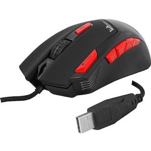 LTC - Schorpioen - Bedrade Muis - Rood - Hoogprecisie Sensor - RGB Verlichting