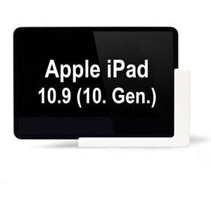 TabLines TWP027W Muurbeugel voor Apple iPad 10.9 (10e gen.), wit, Tablethouder