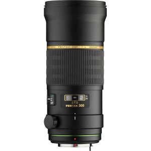 Pentax Lens SMC-DA 300mm, f/4.0, macro (Pentax K, APS-C / DX), Objectief, Zwart