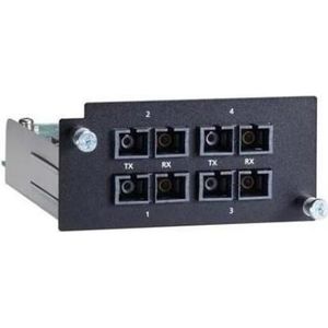 Moxa PM-7500-4MSC - Fast Ethernet-module met 4 100BaseFX multimode poorten met SC-aansluitingen, Netwerkadapter