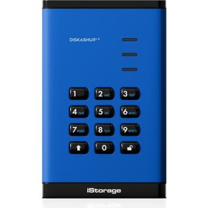 iStorage diskAshur3 SSD 2TB - Blauw (2 TB), Externe SSD, Blauw