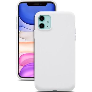 cyoo Premium Liquid Silicone - iPhone 12 Pro Max 6.7"" - Wit - Hoesje Hoesje Hoesje, Andere smartphone accessoires, Wit
