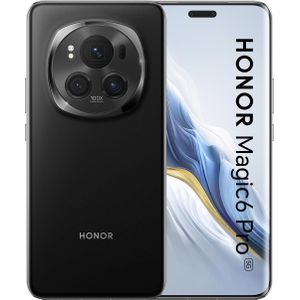 Honor Magic6 Pro (512 GB, Black, 6.80", Dubbele SIM, 5G), Smartphone, Zwart