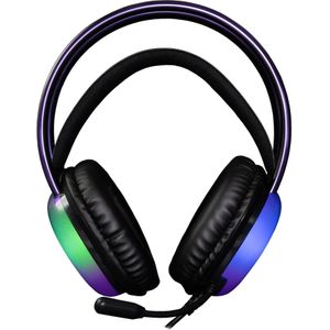 White Shark Wired headphones GH-2444 Peacock-2 Black (Bedraad), Gaming headset, Zwart