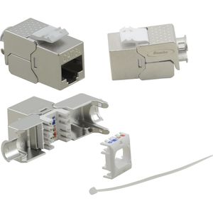 Helos Keystone module Cat 6a 180, Premium, GHMT gecertificeerd, 500 MHz (Houder voor Keystone module), Netwerk accessoires