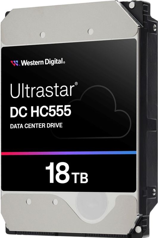 WD Ultrastar DC HC555 3,5inch 26,1 18TB 512 7200RPM SATA ULTRA 512E SE NP3 DC (18 TB, 3.5", CMR), Harde schijf