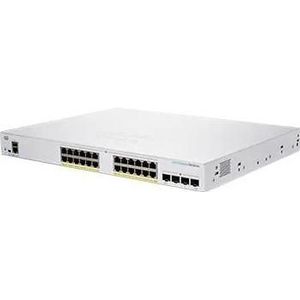 Cisco Zakelijke 250-serie CBS250-24FP-4G (24 ports), Netwerkschakelaar, Zilver