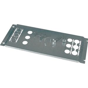 Eaton Montageplaat, + montagekit, voor NZM3, horizontaal, 4p, HxB=250x600mm 110257, Accessoires voor serverkasten, Zilver