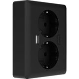 2USB EasyCharge DUO EU 18W 3,0A - Matt Black