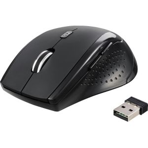 Renkforce - RF-WM-210 - Radiografisch Optische Muis - Zwart - Ergonomisch