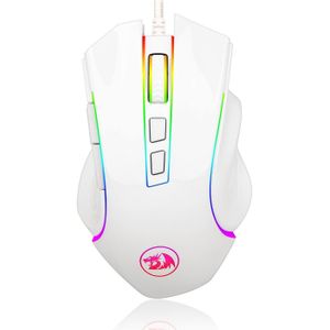 Redragon M607W GRIFFIN witte RGB gaming muis (Bedraad), Muis, Wit