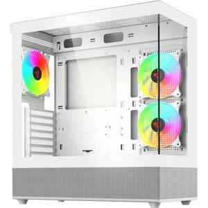 Savio - SIGMA X1 - Computerbehuizing - Wit - Midi Tower - ATX/ITX/mATX