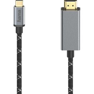 Hama USB Type C - HDMI (Type A) (1.50 m, USB, HDMI), Videokabel