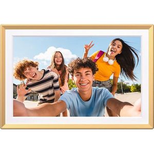 Arzopa - D14 Golden - Digitale Fotolijst - Goud - 14 inch - 1920 x 1200 pixels