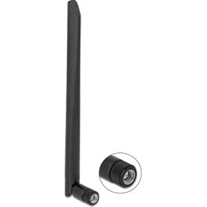 Delock - WLAN 802.11 AC/AX/A Antenne - Zwart - RP-SMA-plug - 5 dBi - 20 cm Omnidirectioneel
