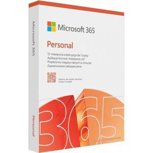 Microsoft 365 Personal PL (1 persoon; 5 apparaten ; 12 maanden; fysieke versie; Polen) (EP2-32454)