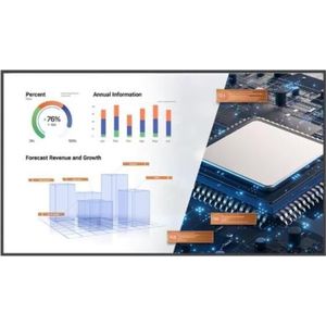 BenQ ST7502S ZWART 75IN LED (HD, 400 lm), Beamer, Zwart