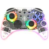 Deltaco GAM-149-T Draadloze Pro Controller - RGB - Geschikt voor Nintendo Switch/PC/Android/iOS - Transparant