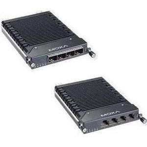 Moxa LM-7000H-4POE - Fast Ethernet module met 4 10100BaseT(X) IEEE 802.3afat PoE aansluitingen, Netwerk accessoires